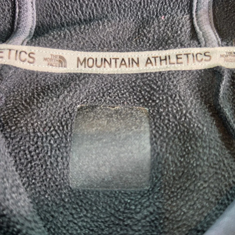 The North Face Mountain Athletics Mens Black Fleece Pullover Hoodie Training L